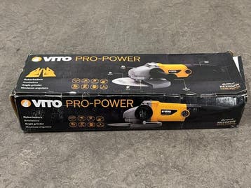 Veiling - Vito haakse slijper ø230mm 2200W Pro-Power, Doe-het-zelf en Bouw, Nieuw