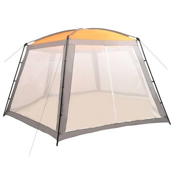 vidaXL Zwembadtent 660x580x250 cm stof grijs, Tuin en Terras, Verzenden, Nieuw