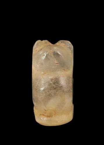 Asiático occidental Cristal de roche Perle amulette