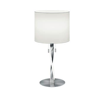Trio NANDOR tafellamp | LED | nikkel mat met wit | Ø 30 cm |, Verzenden, Nieuw