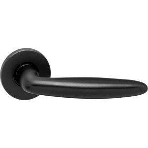 Intersteel deurkruk Sigaar op rozet mat zwart, Doe-het-zelf en Bouw, Ophalen of Verzenden, Nieuw