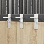 vidaXL Emmerhaken 3 st draagbaar gegalvaniseerd staal, Dieren en Toebehoren, Verzenden, Nieuw