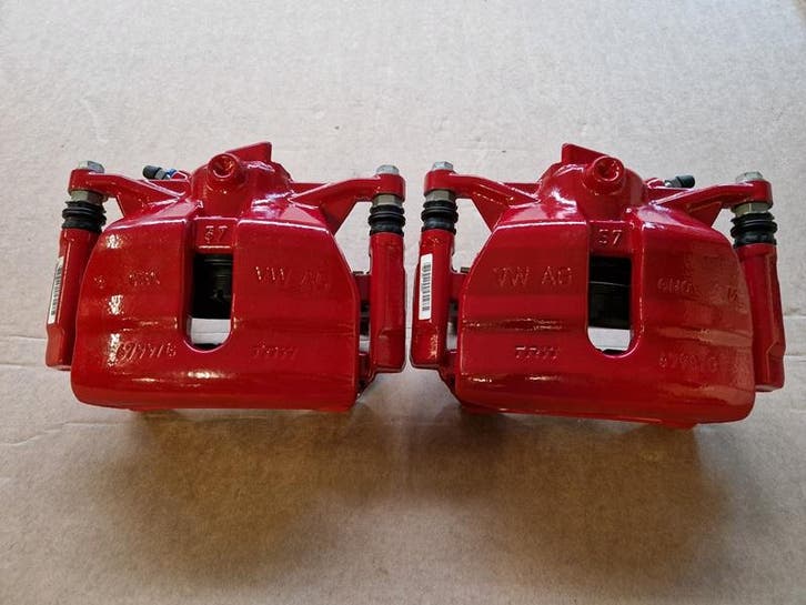Remklauw Tang Set Rood GTI Golf 7 8 T-Roc Polo Audi TT A1 A3, Auto-onderdelen, Overige Auto-onderdelen, Nieuw, Verzenden