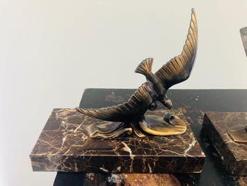 Serre-livres (2) - Marbre, Bronze - Supports-livres