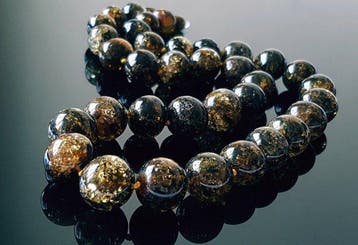 Amber Barnsteenketting - Groene barnsteenkleur - Baltische
