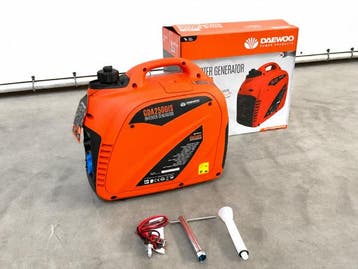 Veiling - Daewoo inverter generator benzine 2200W GDA2500IS, Doe-het-zelf en Bouw, Aggregaten, Nieuw