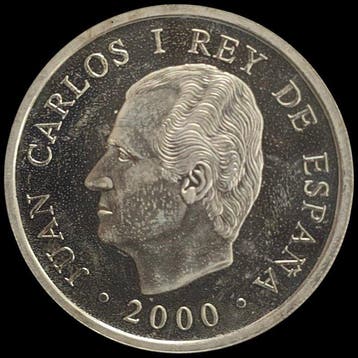 Spanje. Juan Carlos I. 1000 Pesetas 2000 (Zonder