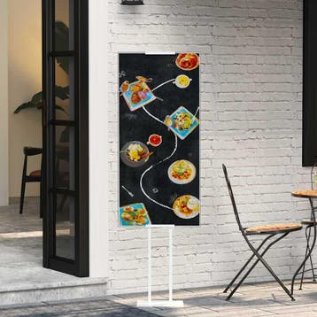 vidaXL Beursdisplays Wit 30 x 23,5 x 210 cm Staal, Verzamelen, Merken en Reclamevoorwerpen, Verzenden, Nieuw