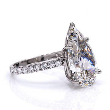 Zonder minimumprijs - Ring Platina - 6.41ct. tw. Diamant