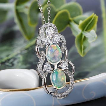 Zonder minimumprijs - Ketting met hanger Zilver, Platina,