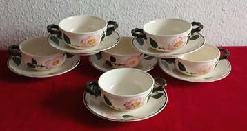 Villeroy & Boch - Wildrose, Mettlach, - Tafelservies voor 6, Antiek en Kunst