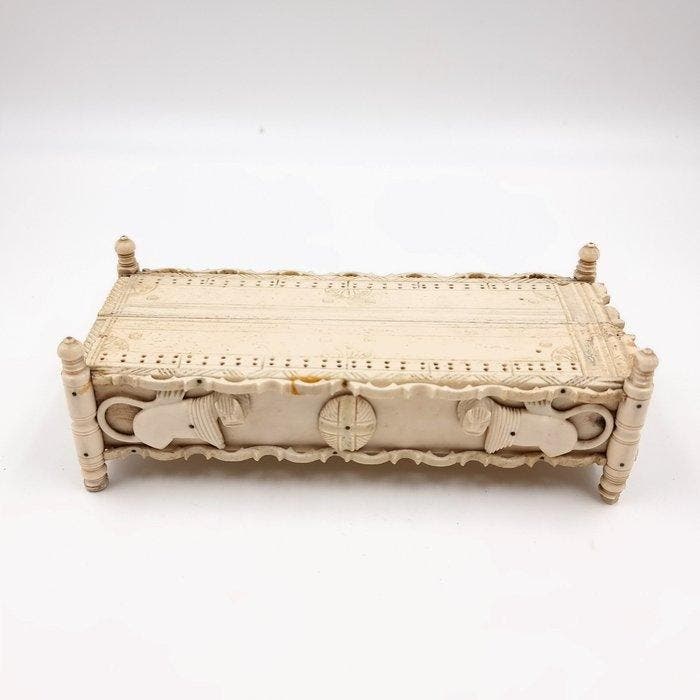 Bordspel - Napoleonic Prisoner Of War Dominoes Set In Case -, Antiquités & Art, Antiquités | Jouets