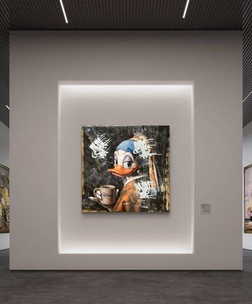 Nicole Lubbers (1982) - Daisy With a Pearl Earring XL