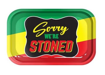 Rolling Tray - Stoned Rasta     Medium, Verzenden, Nieuw