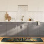 vidaXL Keukenmat wasbaar 60x180 cm meerkleurig, Verzenden, Nieuw