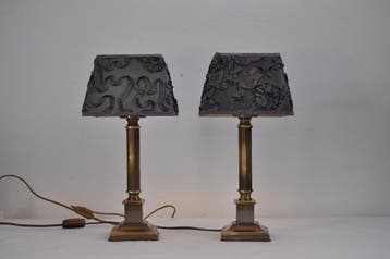 Lampe de table (2) - Bronze patiné