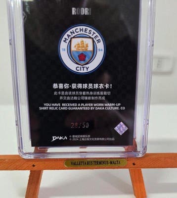 RODRI Manchester City DAKA Holocene 2023-24 Jersey Relic CGC