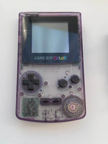 Game Boy Color Transparant Paars (Atomic Purple) met net sch, Games en Spelcomputers, Verzenden, Nieuw