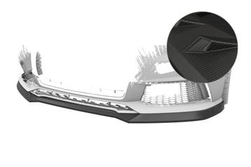 Cup spoilerlip met ABE voor Audi S1 8X CSL819-M, Autos : Pièces & Accessoires, Carrosserie & Tôlerie, Verzenden