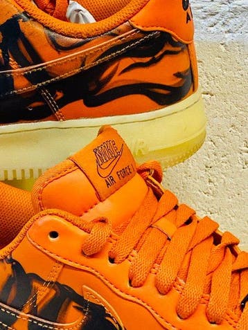 Nike - AF One SKELETON Orange P41 - Sneakers - Maat: EU 41, Nieuw