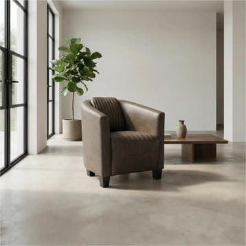 Set van 2 Leren fauteuils Press Special - Vintage Elephant, Nieuw, Ophalen of Verzenden, 50 tot 75 cm, Leer