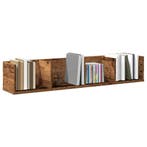 vidaXL Cd-wandschap 100x18x18 cm bewerkt hout oud, Verzenden, Nieuw