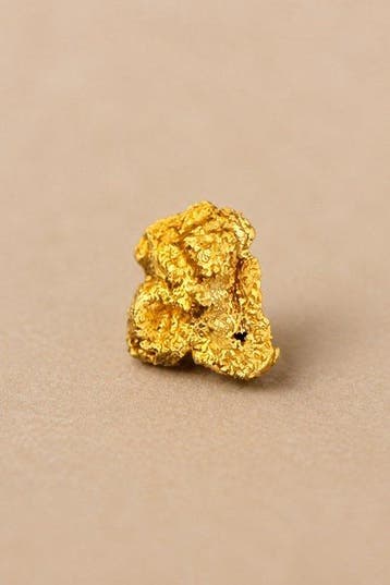 Goud Goud nugget - Hoogte: 5.96 mm - Breedte: 5.34 mm- 0.5 g