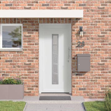 vidaXL Voordeur 98 x 208 cm PVC Wit, Verzenden