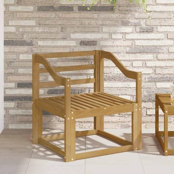vidaXL Buiten bank set Massief Acacia Hout Wit, Verzenden, Nieuw