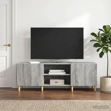 vidaXL TV Kast Grijs sonoma 150 x 31 x 50 cm Bewerkt hout, Verzenden, Nieuw