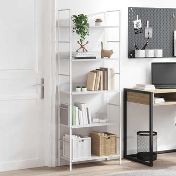 vidaXL Boekenkast met 5 schappen 60x27,6x158,5 cm bewerkt, Verzenden