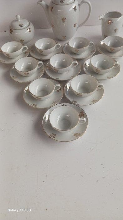 Laveno / Verbano - Koffieservies (23) - Porselein, Antiquités & Art, Antiquités | Meubles | Tables
