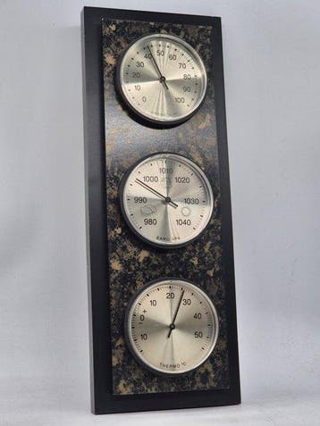 Klassisches Wetterstation-Wandpaneel – Barometer,
