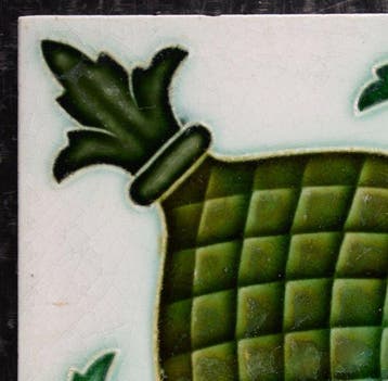 Jugendstil Carreau - La Ceramique Poulet, Forges/Chimay -