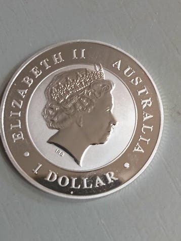 Australie. Elizabeth II. 1 Dollar 2015 - kangourou - 1 oz, Postzegels en Munten, Munten | Europa | Niet-Euromunten