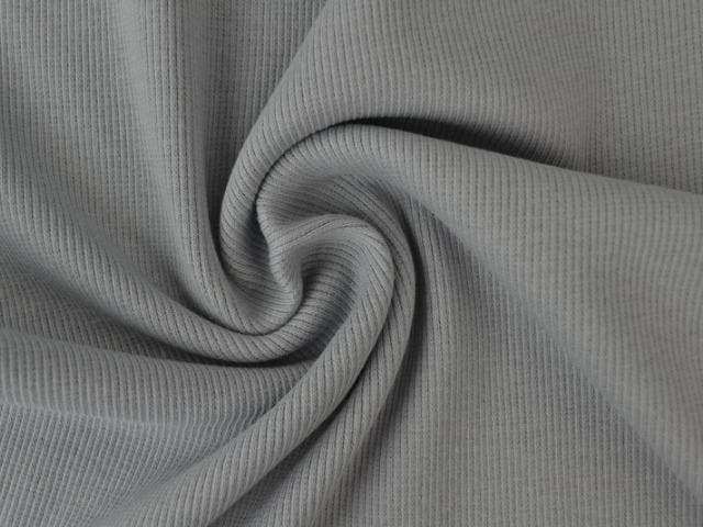 10 meter rib boordstof - zilvergrijs, Hobby en Vrije tijd, Stoffen en Lappen, 30 tot 120 cm, 200 cm of meer, Grijs, Nieuw, Katoen
