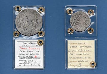 Italië, Pauselijke Staat Pio XII. Scudo 1800 + Testone Pio