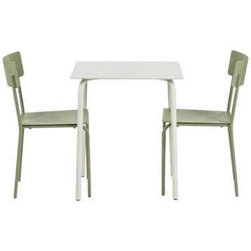 Serax August Tuinset: Eettafel S Aluminium Zand + Stoelen S, Verzenden, Nieuw, Aluminium, Tuinset