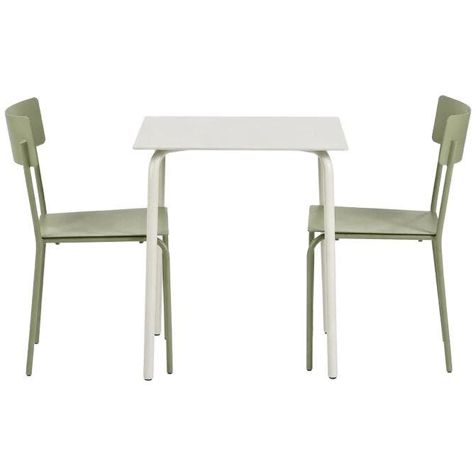 Serax August Tuinset: Eettafel S Aluminium Zand + Stoelen S, Tuin en Terras, Tuinsets en Loungesets, Tuinset, Nieuw, Aluminium