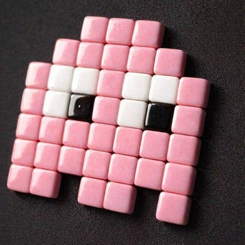 nLm - Pac-Man Pink (Ghost) • Mosaic • 7/50