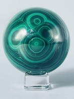 *** GEEN RESERVE*** Natuurlijke malachietbol – Bescherming,