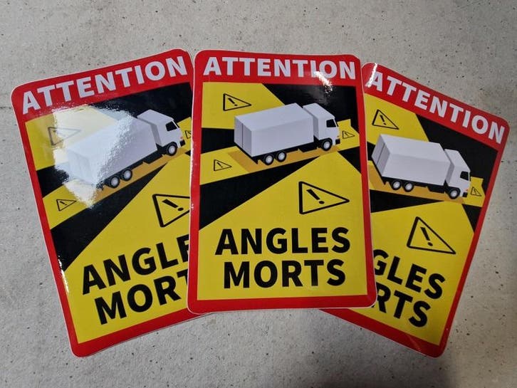 Dode Hoek Angles Morts Sticker Vrachtwagen 3x (Onderdelen), Autos : Pièces & Accessoires, Autres pièces automobiles, Envoi