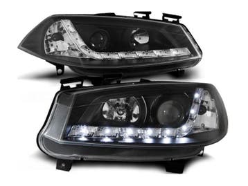 Angel Eyes koplampen Daylight Black geschikt voor Renault, Auto-onderdelen, Verzenden, Nieuw, Renault