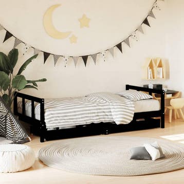 vidaXL Kinderbedframe met lades 90x190 cm massief grenenhout, Verzenden