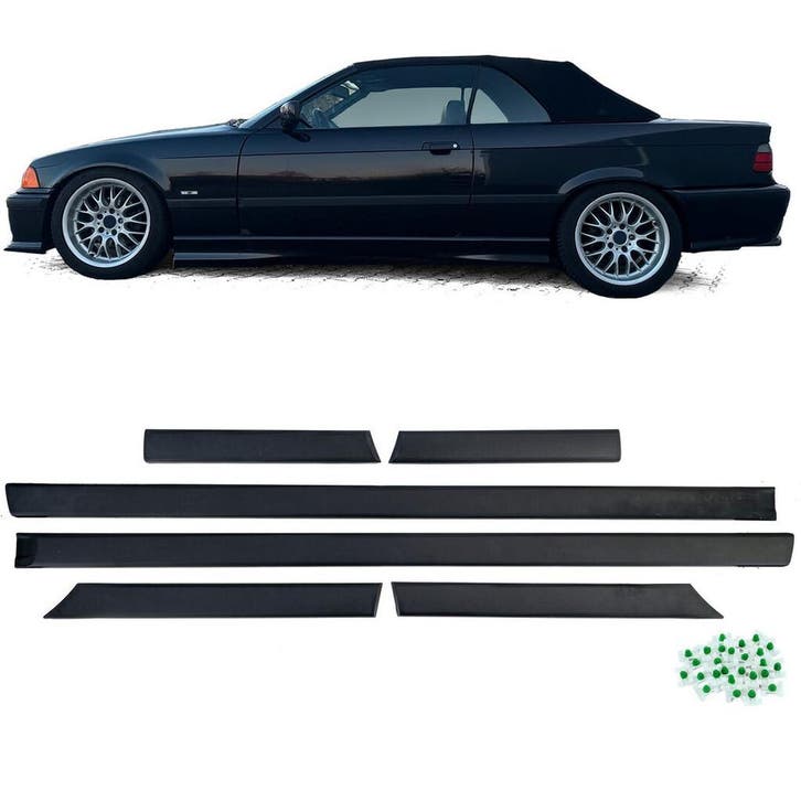 Brede stootlijsten BMW 3 serie E36 coupe cabrio B9230, Autos : Pièces & Accessoires, Carrosserie & Tôlerie
