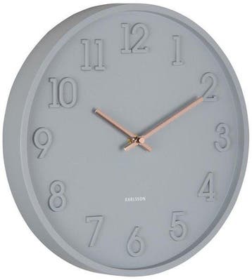 Karlsson Wandklok Calma Donkergrijs 30cm, Verzenden, Nieuw