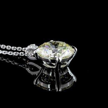 Hanger - 14 karaat Witgoud - 3.08ct. tw. Diamant (Lab-grown)