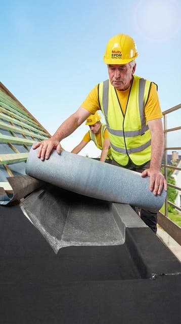 DAK GOOT LEK ? Zelfklevende EPDM 1,3mm v.a. € 8,50m, Ophalen, Overige materialen, Zwart, Nieuw