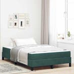 vidaXL Boxspring bed met matras Donkergroen 120 x 190 cm, Verzenden, Nieuw
