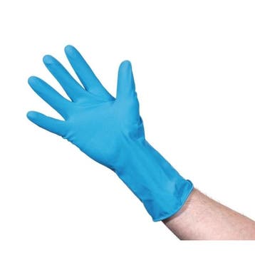 Handschoenen natuurlijk latex blauw Jantex, Verzenden, Nieuw in verpakking